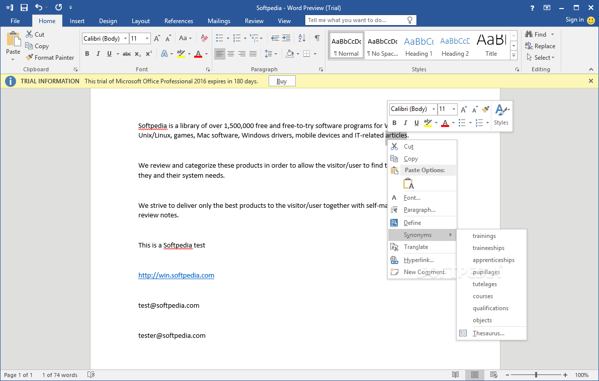 Microsoft Office Free Trial For Mac 2016